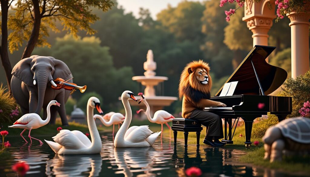 entdecken sie 'karneval der tiere', eine musikalische reise durch berühmte kompositionen voller leben, humor und bezaubernder melodien für alle altersgruppen.