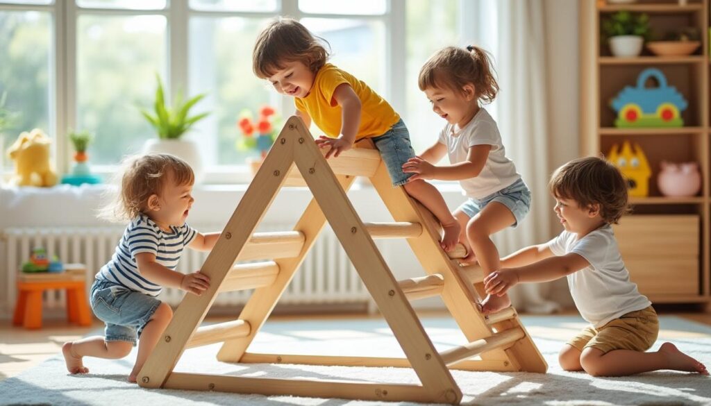 entdecken sie, wie das pikler dreieck kindern spielerisch hilft, ihre motorik und koordination zu entwickeln – sicher und fördernd.