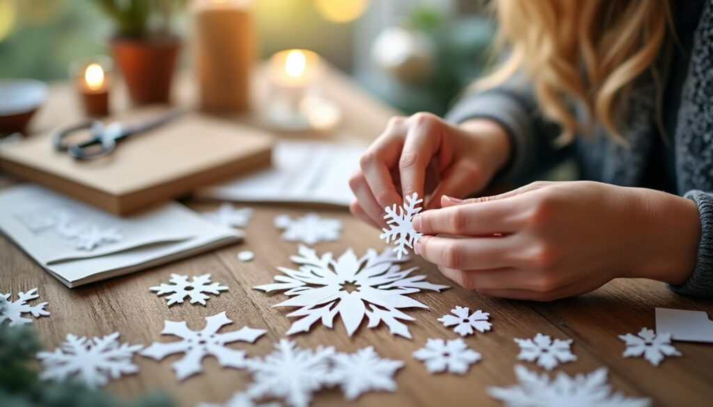 lernen sie, wie sie schneeflocken ganz einfach basteln können – mit leicht verständlichen schritten für kreative dekorationen im winter.